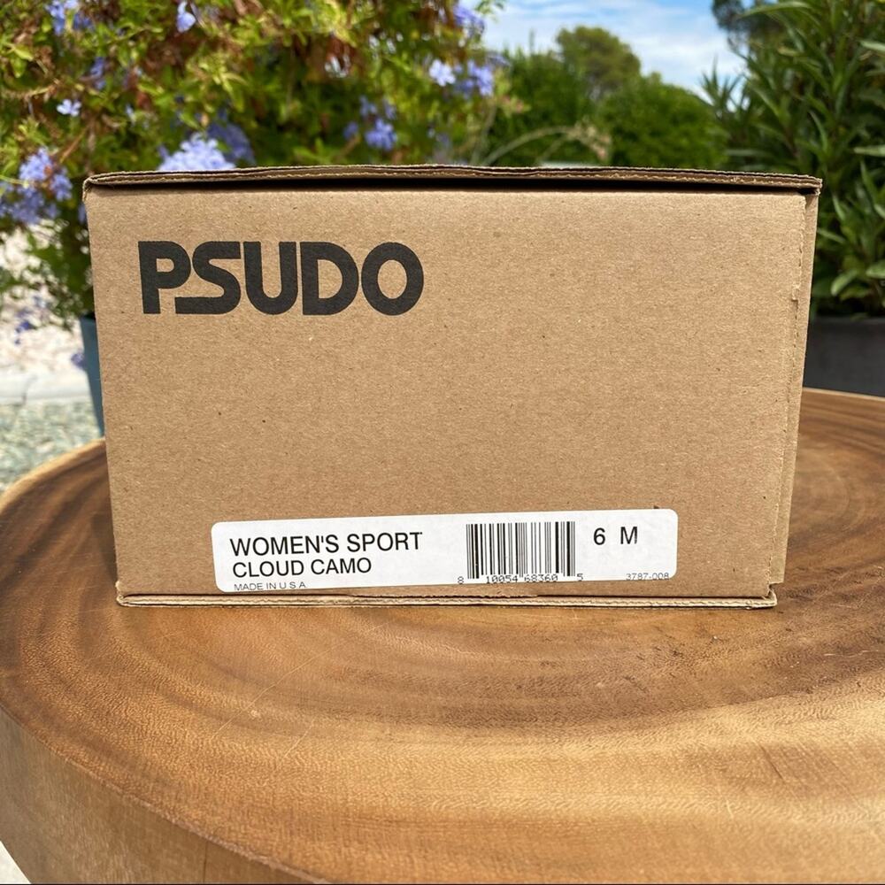 PSUDO Womens Sport Slip On Grey Camouflage Sneakers Size 6 - Picture 7 of 8